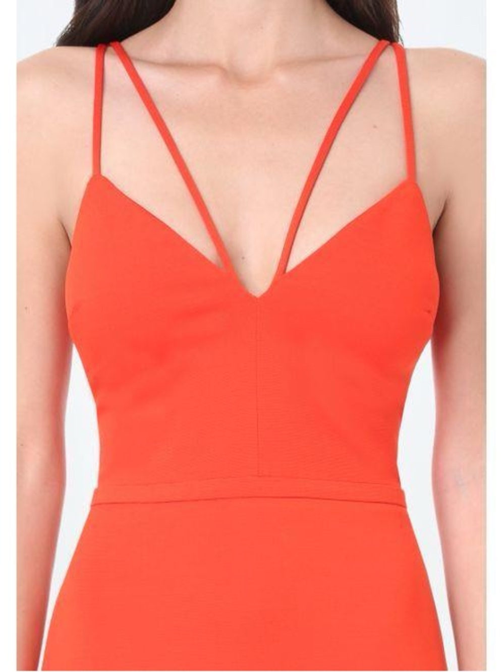 Bebe Plunge V-Neck Double Strap mini dress $119 Medium M Women’s